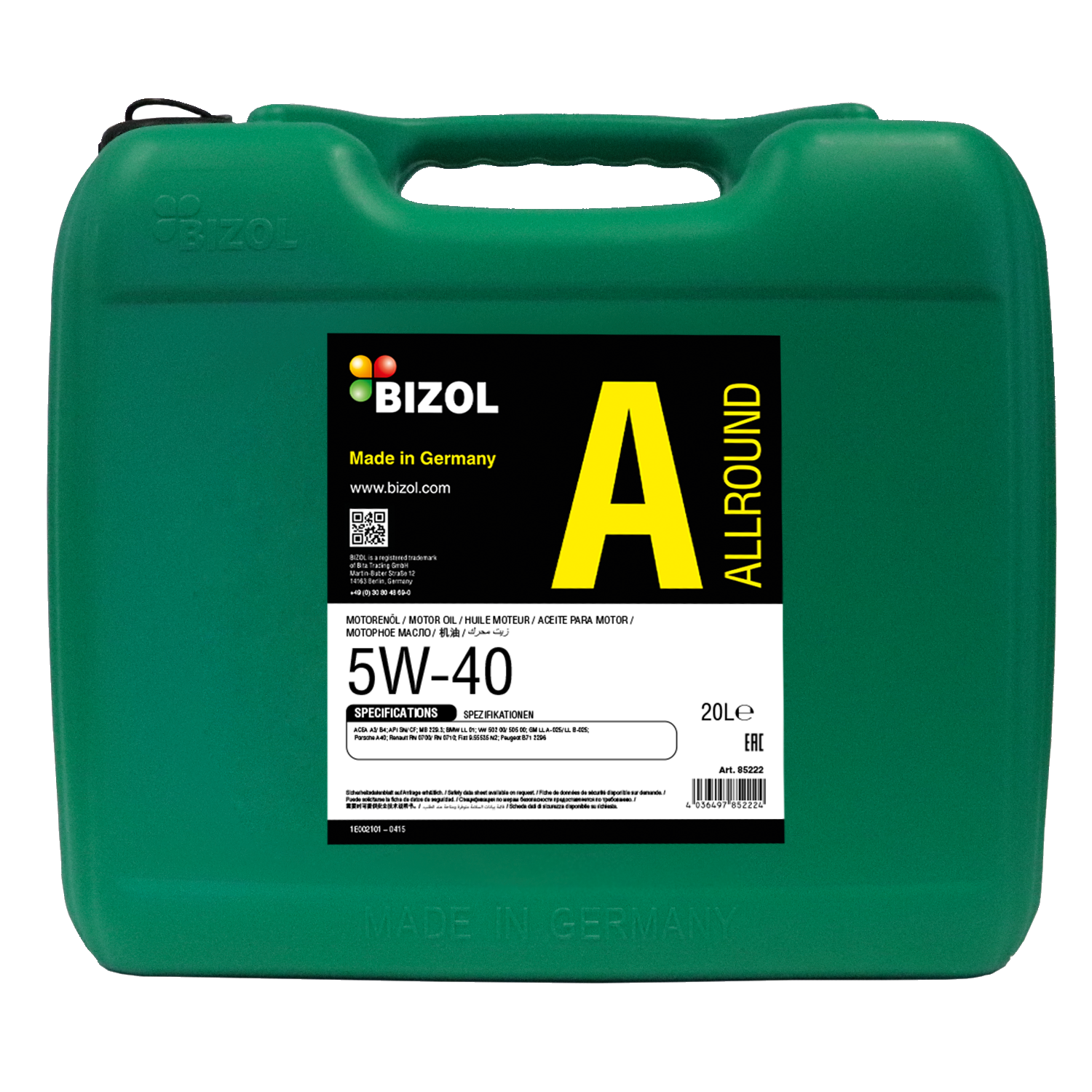 Allround 5W-40 20L